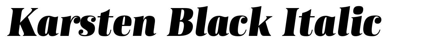 Karsten Black Italic